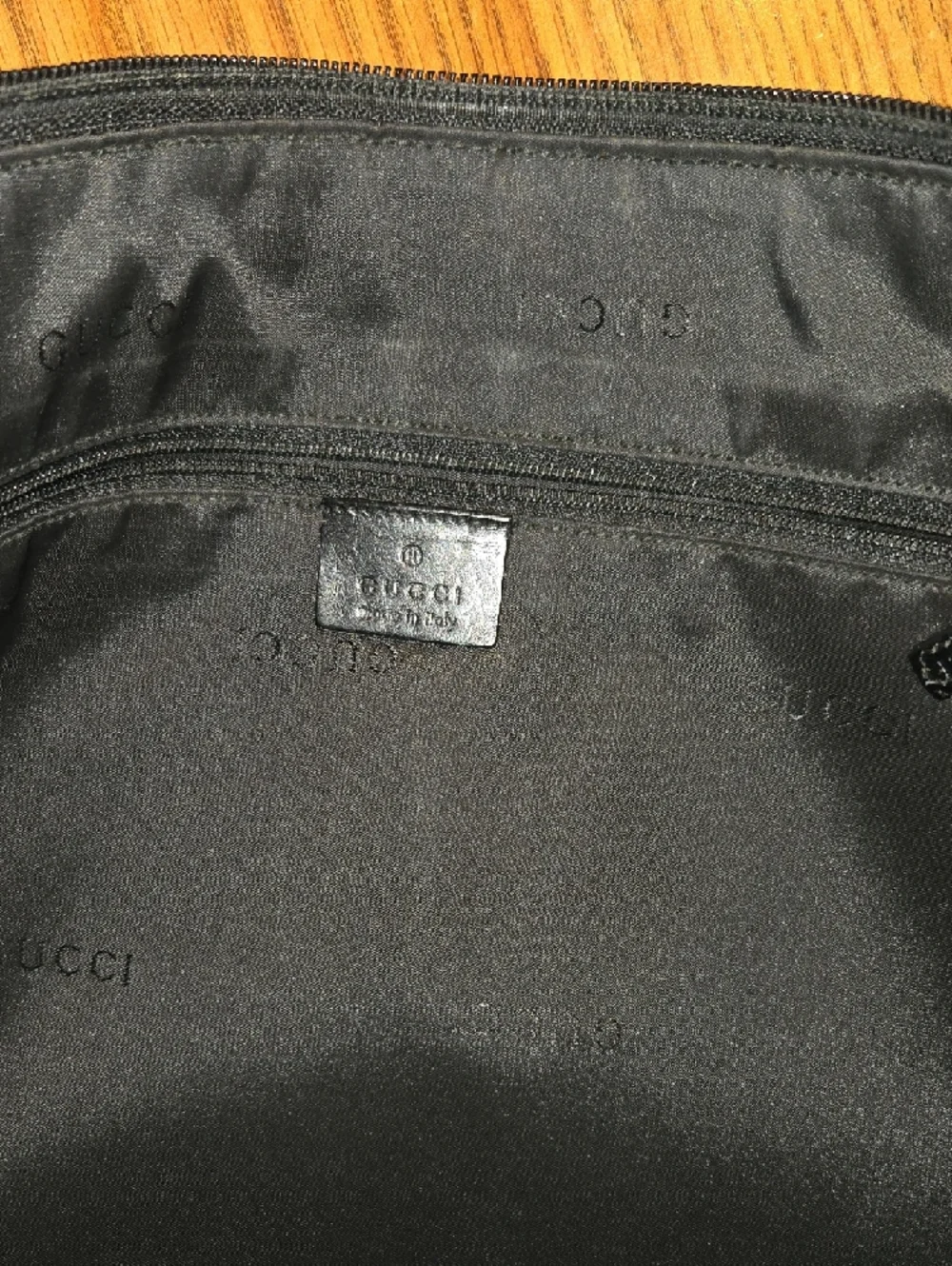 Gucci Black Canvas Crossbody Bag